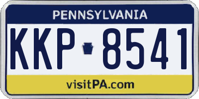 PA license plate KKP8541