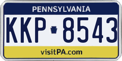 PA license plate KKP8543