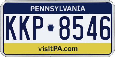 PA license plate KKP8546