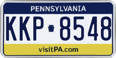 PA license plate KKP8548