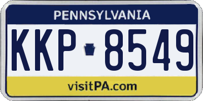 PA license plate KKP8549