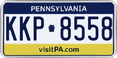 PA license plate KKP8558