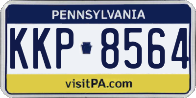 PA license plate KKP8564