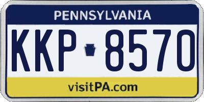 PA license plate KKP8570