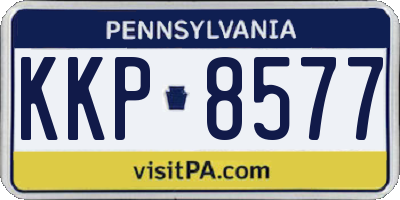 PA license plate KKP8577