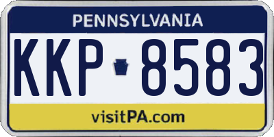PA license plate KKP8583