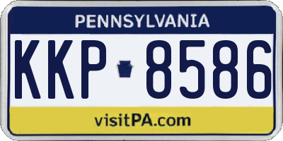 PA license plate KKP8586
