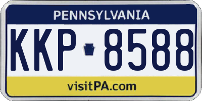 PA license plate KKP8588