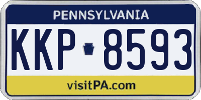 PA license plate KKP8593