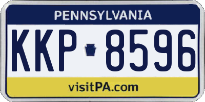 PA license plate KKP8596
