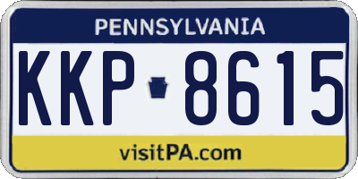 PA license plate KKP8615
