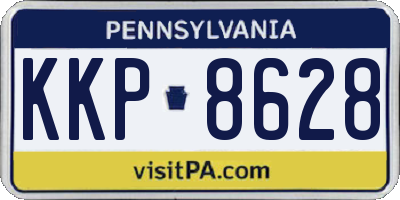 PA license plate KKP8628