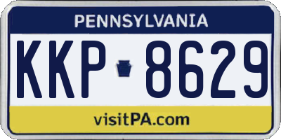 PA license plate KKP8629