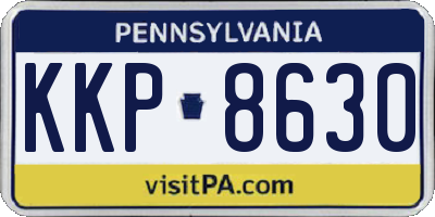 PA license plate KKP8630