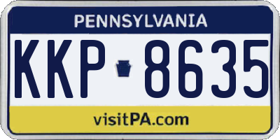 PA license plate KKP8635