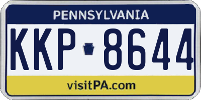 PA license plate KKP8644