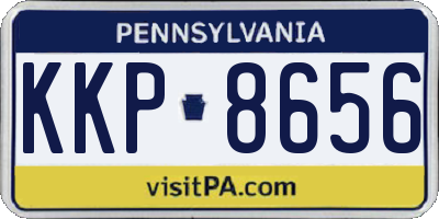 PA license plate KKP8656