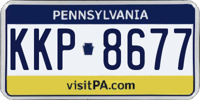 PA license plate KKP8677