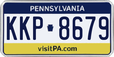 PA license plate KKP8679