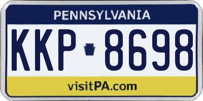 PA license plate KKP8698