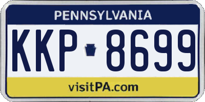 PA license plate KKP8699