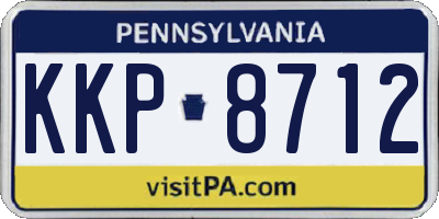 PA license plate KKP8712
