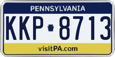 PA license plate KKP8713