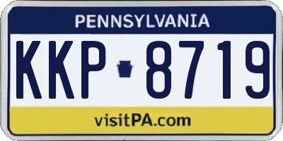 PA license plate KKP8719