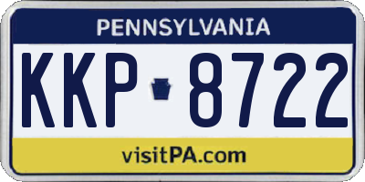 PA license plate KKP8722