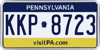 PA license plate KKP8723