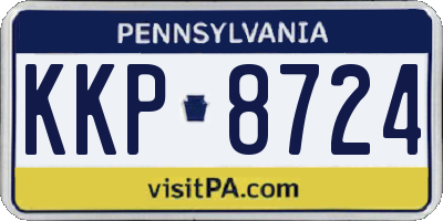 PA license plate KKP8724