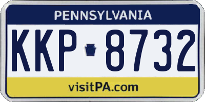 PA license plate KKP8732