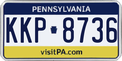 PA license plate KKP8736
