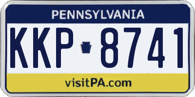 PA license plate KKP8741