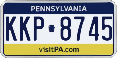 PA license plate KKP8745