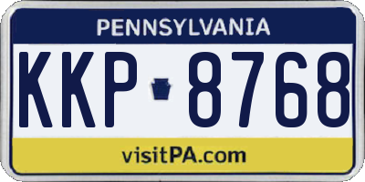 PA license plate KKP8768