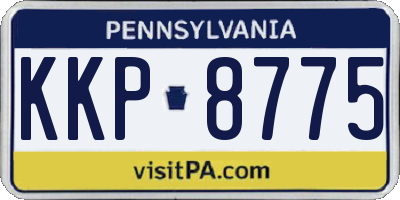 PA license plate KKP8775