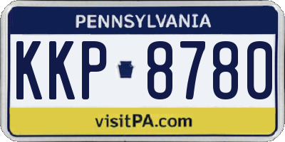 PA license plate KKP8780