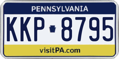 PA license plate KKP8795