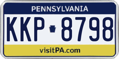 PA license plate KKP8798