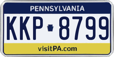PA license plate KKP8799