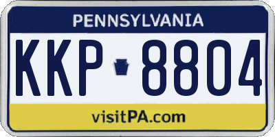 PA license plate KKP8804
