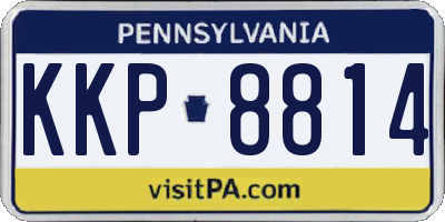 PA license plate KKP8814