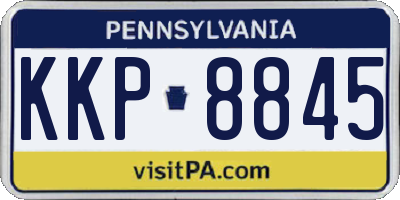PA license plate KKP8845