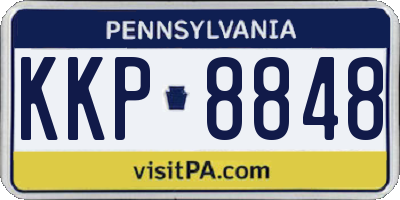 PA license plate KKP8848