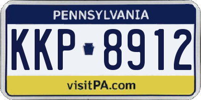 PA license plate KKP8912