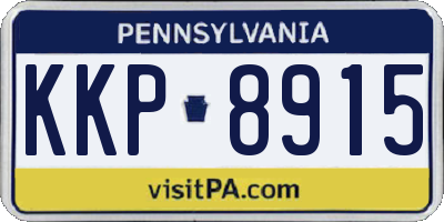 PA license plate KKP8915