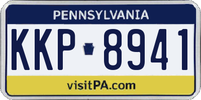 PA license plate KKP8941