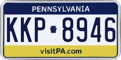 PA license plate KKP8946