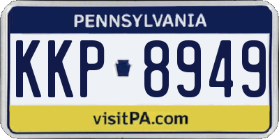PA license plate KKP8949